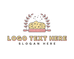 Pastry - Rolling Pin Cookie Baker logo design