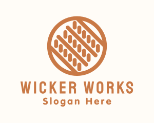 Wicker - Textile Thread Handicraft logo design