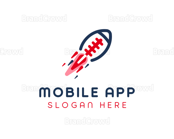Football Sports Rocket Logo