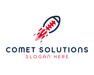 Comet - Football Sports Rocket logo design