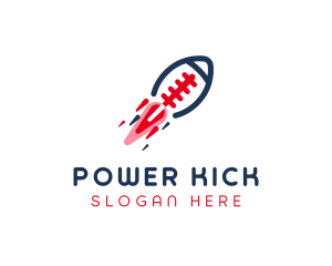 Football Sports Rocket logo design