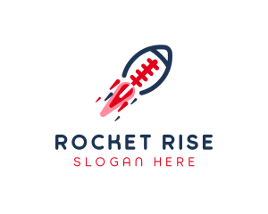 Football Sports Rocket logo design