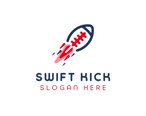 Football Sports Rocket logo design