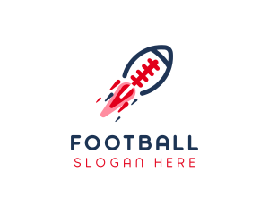 Football Sports Rocket logo design
