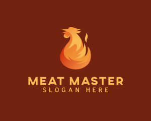 Fire Grill Chicken logo design