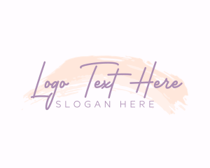 Expensive - Brush Stroke Handwritten Wordmark logo design