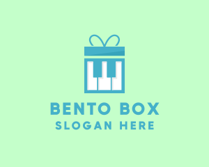 Piano Gift Box logo design