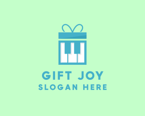 Piano Gift Box logo design