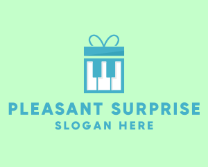 Surprise - Piano Gift Box logo design