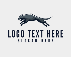 Panther - Wild Panther Feline logo design