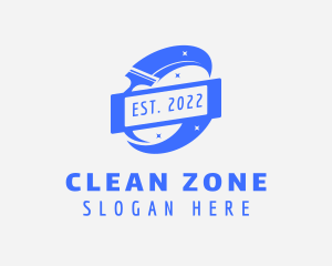 Squeegee Sanitary Cleaner logo design