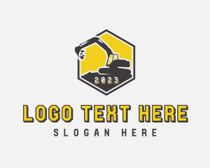 Digger - Heavy Equipment Excavator logo design
