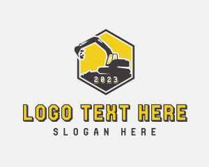 Dirt - Heavy Equipment Excavator logo design