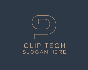 Paperclip - Swirl Paper Clip Letter G logo design