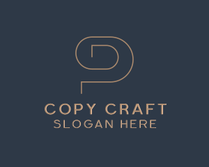 Copy - Swirl Paper Clip Letter G logo design