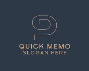 Memo - Swirl Paper Clip Letter G logo design