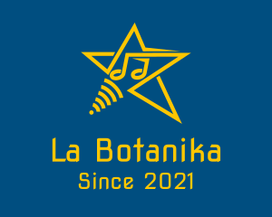 Internet - Music Note Star logo design