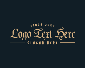 Streetwear - Masculine Gothic Business logo design