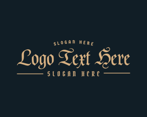 Masculine Gothic Business Logo