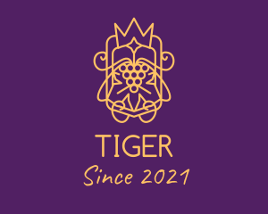 Wine - Royal Orchard Crown Crest logo design