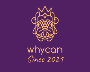 Winemaker - Royal Orchard Crown Crest logo design