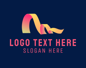 Advertising - Gradient Ribbon Advertising Agency logo design