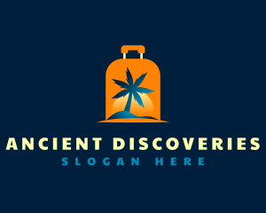 Travel Island Luggage logo design