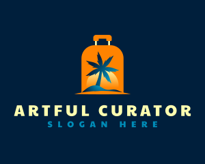 Travel Island Luggage logo design