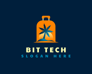 Travel Island Luggage logo design