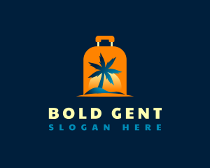 Travel Island Luggage logo design