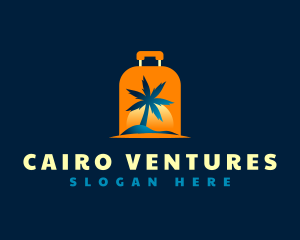 Travel Island Luggage logo design