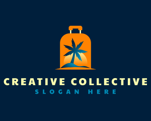 Travel Island Luggage logo design