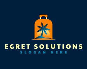 Travel Island Luggage logo design