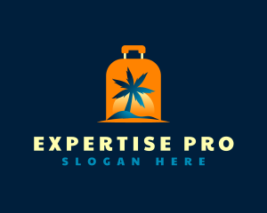 Travel Island Luggage logo design