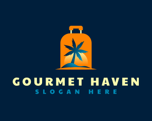 Travel Island Luggage logo design