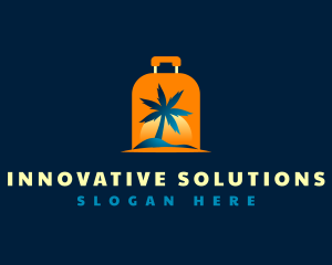 Travel Island Luggage logo design