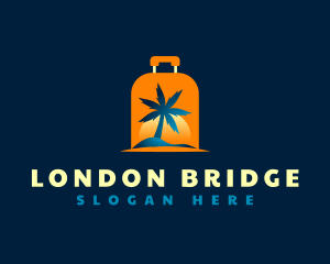 Travel Island Luggage logo design