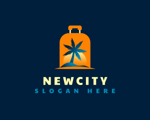 Travel Island Luggage logo design