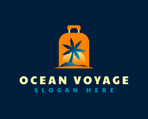 Travel Island Luggage logo design