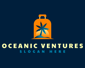 Travel Island Luggage logo design