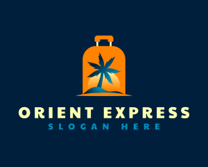 Travel Island Luggage logo design