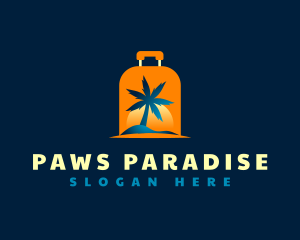 Travel Island Luggage logo design