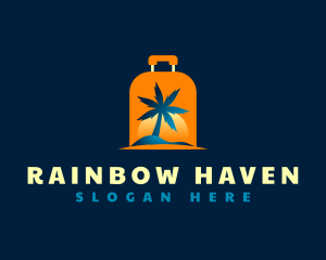 Travel Island Luggage logo design