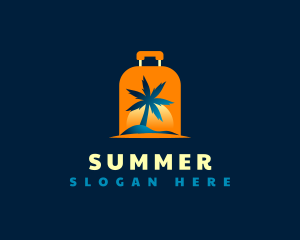 Travel Island Luggage logo design