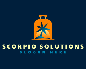 Travel Island Luggage logo design