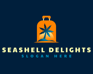 Travel Island Luggage logo design