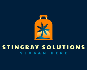 Travel Island Luggage logo design