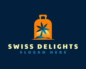 Travel Island Luggage logo design