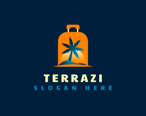 Travel Island Luggage logo design