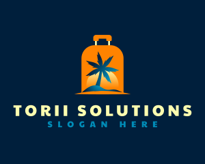 Travel Island Luggage logo design